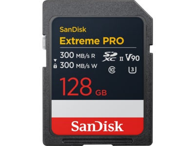 SanDisk Extreme PRO SD UHS-II V90 Card - 128GB