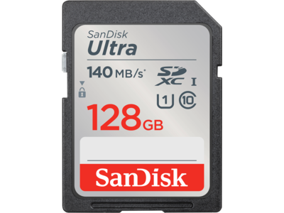 SanDisk Ultra<sup>®</sup> SDXC<sup>™</sup> UHS-I Card - 128GB