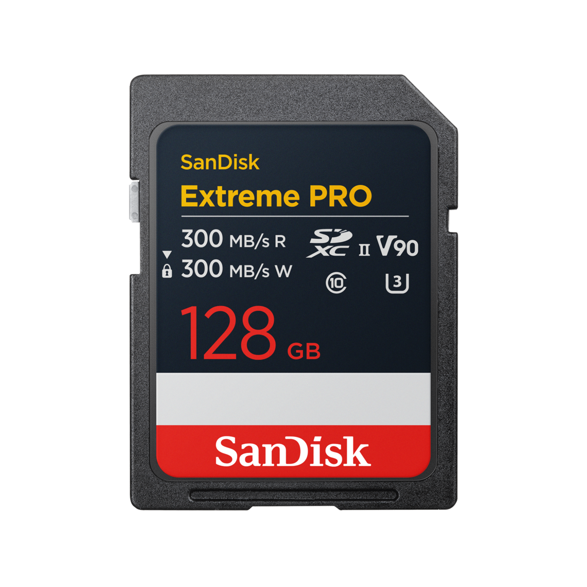 SANDISK 128GB Extreme PRO SD UHS II V90 Card R/W up to 300MB/s