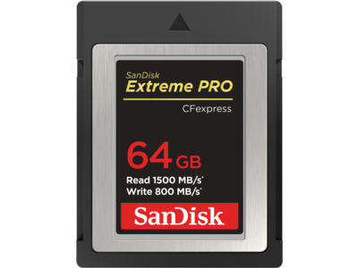 SanDisk Extreme Pro<sup>®</sup> CFexpress<sup>®</sup> Card Type B 64GB