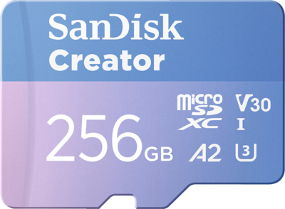 SanDisk Creator microSD Card - 256GB
