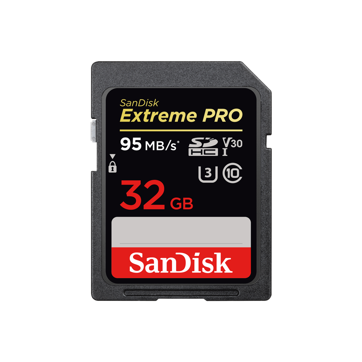 32GB Extreme Pro High-Speed SDHC UHS-I Memory Card, 95/90MB/s