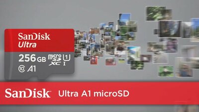 SanDisk 128GB Ultra microSDXC UHS-I Memory Card with Adapter - 120MB/s,  C10, U1, Full HD, A1, Micro SD Card - SDSQUA4-128G-GN6MA