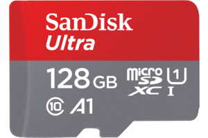 SanDisk Ultra<sup>®</sup> microSDXC<sup>™</sup> UHS-I Card with Adapter - 128GB