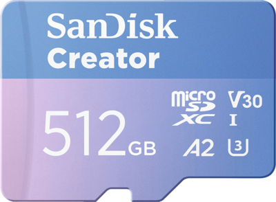 SanDisk Creator microSD Card - 512GB