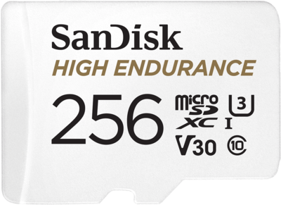 SanDisk<sup>®</sup> High Endurance microSD<sup>™</sup> Card 256GB