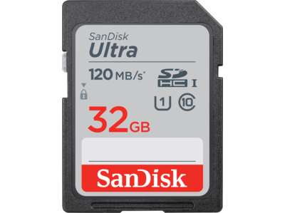 SanDisk Ultra<sup>®</sup> SDHC<sup>™</sup> UHS-I Card - 32GB