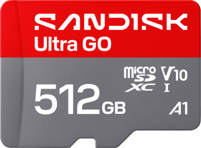 SANDISK Ultra GO microSDXC<sup>™</sup> UHS-I Card - 512GB