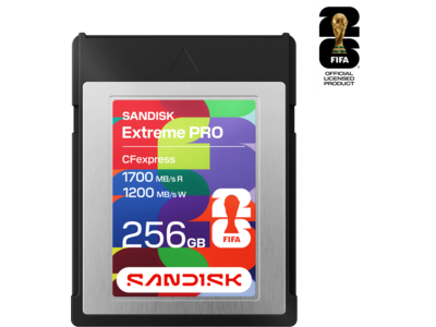 SANDISK CFexpress<sup>™</sup> Type B Card: FIFA World Cup 2026<sup>™</sup> Edition - 256GB