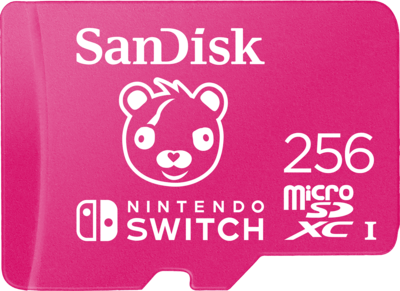 Console NINTENDO Switch Neon Bleue / Rouge + Carte Micro SD SANDISK  Nintendo Switch microSDXC 256GB
