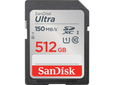 SanDisk Ultra<sup>®</sup> SDXC<sup>™</sup> UHS-I Card - 512GB