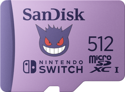 SanDisk Pokémon Gengar microSD Card - 512GB