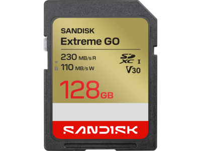SANDISK Extreme GO SD UHS-I Card - 128GB