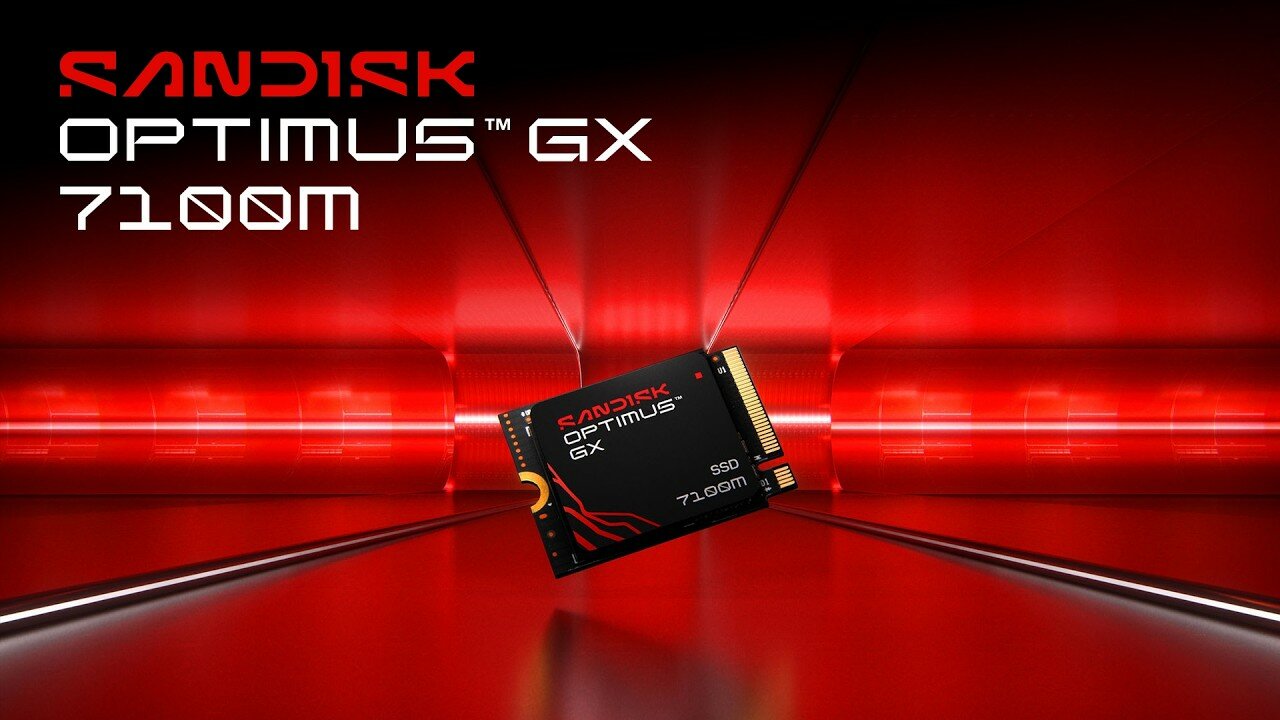 SANDISK 1TB Optimus GX 7100M PCIe 4.0 x4 M.2 2230 NVMe SSD