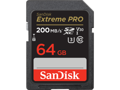 SanDisk Extreme PRO<sup>®</sup> SDHC<sup>™</sup> And SDXC<sup>™</sup> UHS-I Card - 64GB