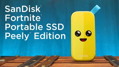 folie 1 von 4, vergrößern, sandisk fortnite® portable ssd, peely™ edition - 2tb