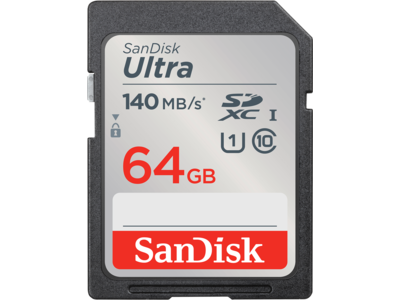 SanDisk Ultra<sup>®</sup> SDXC<sup>™</sup> UHS-I Card - 64GB