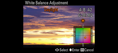 More precise white balance adjustment