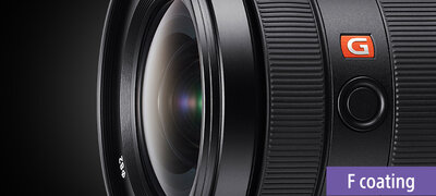 Fluorine coated front element