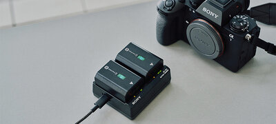 Supplied charger charges two NP-FZ100 batteries in 155 minutes40