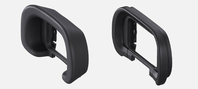 Standard and deep viewfinder eyecups provided