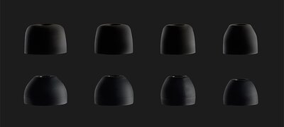 Snug in-ear fit with eartip choices