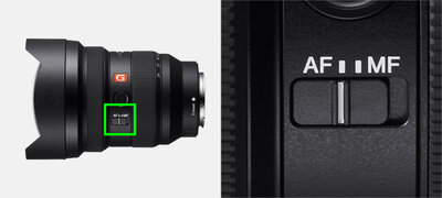 Easy manual focus/autofocus switching