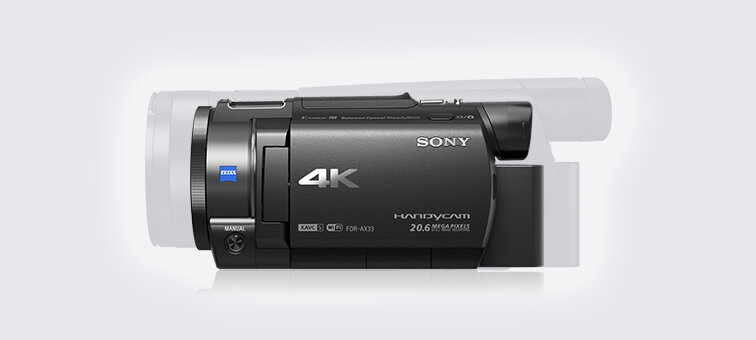 FDR-AX33/B 4K Camcorder with 1/2.3