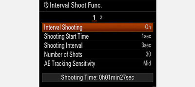 Interval Shooting for time-lapse movies