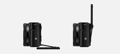 180°-tiltable LCD screen with versatile touch operation