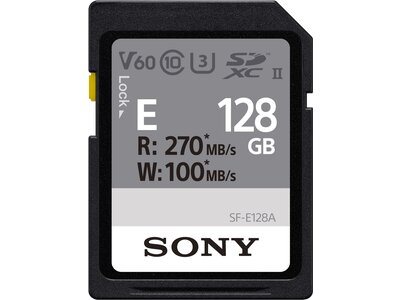 Sony 128GB E Series UHS-II SDXC Memory Card - SF-E128 | Abt