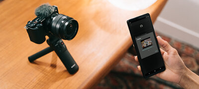 Transfer to a smartphone for quick sharing