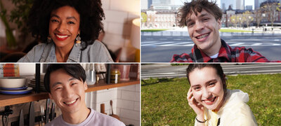 Natural-looking skin tones