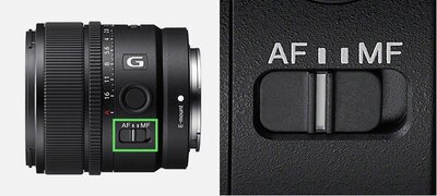 Easy manual focus/autofocus switching