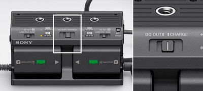 Select power supply or battery charge