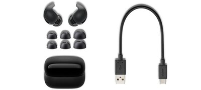 Sony LinkBuds Fit True Wireless Noise Cancelling Earbuds Black