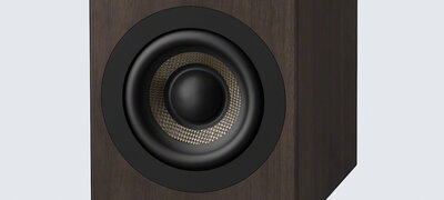 2.5" high-rigidity carbon fiber cone woofers