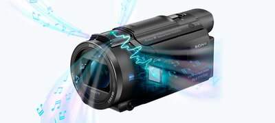 Sony Handycam AX53 4K Flash Memory Premium Camcorder Black FDRAX53
