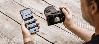 Easy, stable transfers to smartphone