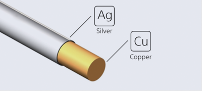 Silver-coated oxygen free copper cable