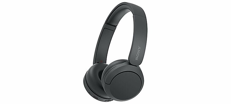 Sony WH-CH520 Compact Easy Carrying Wireless Bluetooth On-Ear Headphones  with Microphone (Black) Bundle with Protective Hard Case for Headphones (2