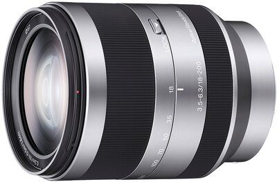 Sony E 18–200 mm F3.5-6.3 OSS APS-C Telephoto Zoom Lens with 