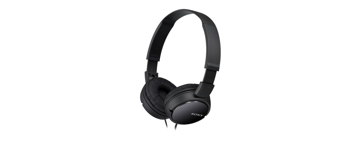 Sony ZX Series Wired On-Ear Headphones (Black)