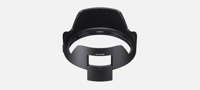 Lens hood with filter window