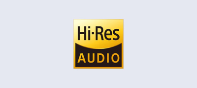 Superior sound with High-Resolution Audio