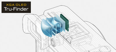 Smooth display on the OLED viewfinder