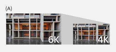 4K video with oversampling for greater detail