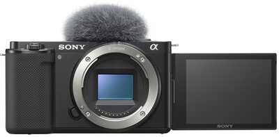Sony ZV-E10 Mirrorless Camera w/16-50 & 55-210mm Lens, Black and