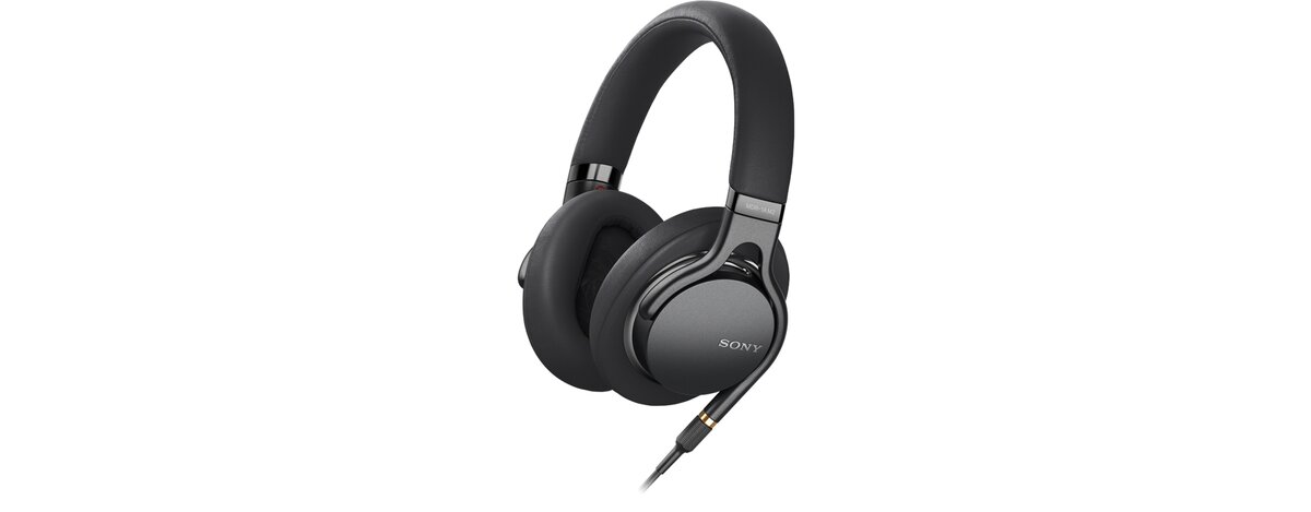 SONY Wired Stereo Headphone with Mic, MDR-1AM2-B, BLACK - Walmart.com