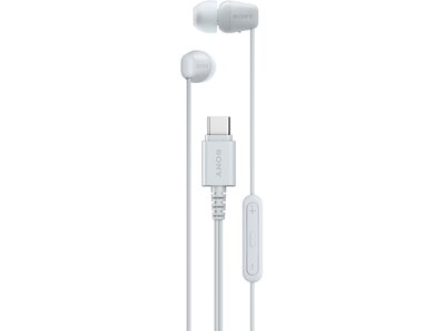 SONY ワイヤレスイヤホンホワイト Sony IER-EX15C USB Type-C Wired Earbuds - White - Micro Center